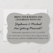 WE WORDEN GESLAGEN!!! HUWELIJKSUITNODIGING KAART (Achterkant)