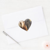 We worden getikt (twee paarden) hart sticker (Envelop)