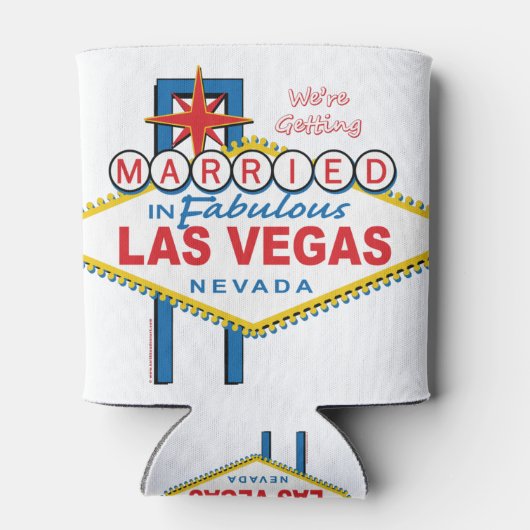 We worden getrouwd in Las Vegas Blikjeskoeler (Achterkant)