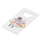 We worden getrouwd in Las Vegas Creditkaart Flessenopener (Achterkant Gekanteld)