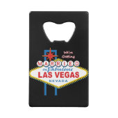 We worden getrouwd in Las Vegas Creditkaart Flessenopener (Achterkant)