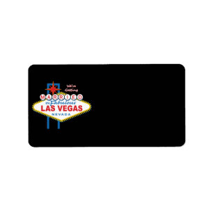 We worden getrouwd in Las Vegas Etiket