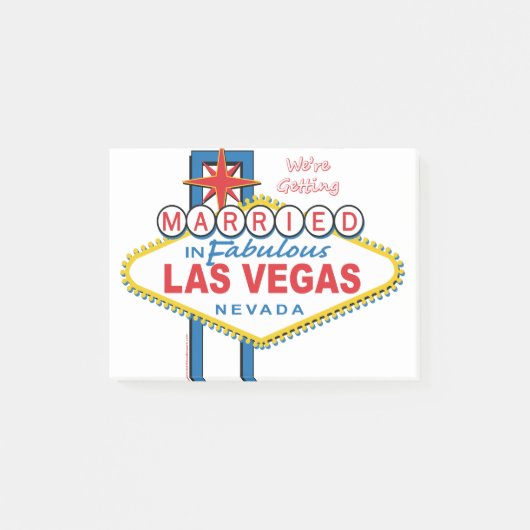 We worden getrouwd in Las Vegas Post-it® Notes (Voorkant)