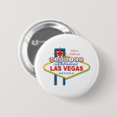 We worden getrouwd in Las Vegas Ronde Button 5,7 Cm (Voorkant /achterkant)