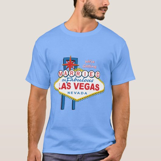 We worden getrouwd in Las Vegas T-shirt (Voorkant)
