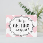 We worden getrouwd. kaart (Staand voorkant)