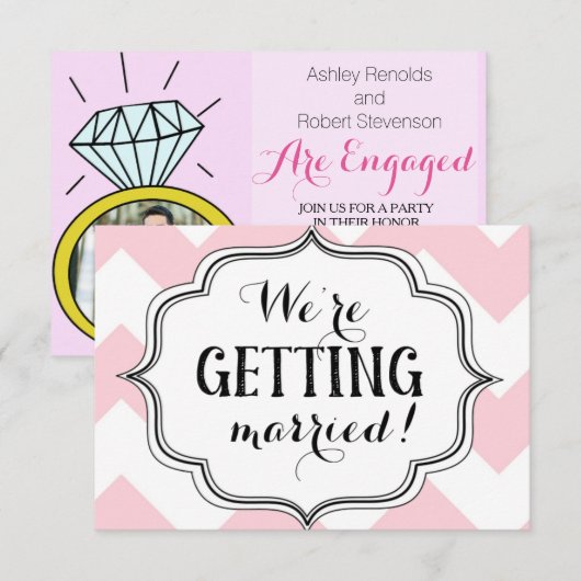 We worden getrouwd. kaart (Voorkant / Achterkant)