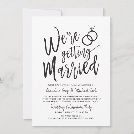 We worden getrouwd | Weddenschap na uitnodiging