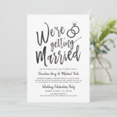 We worden getrouwd | Weddenschap na uitnodiging (Staand voorkant)