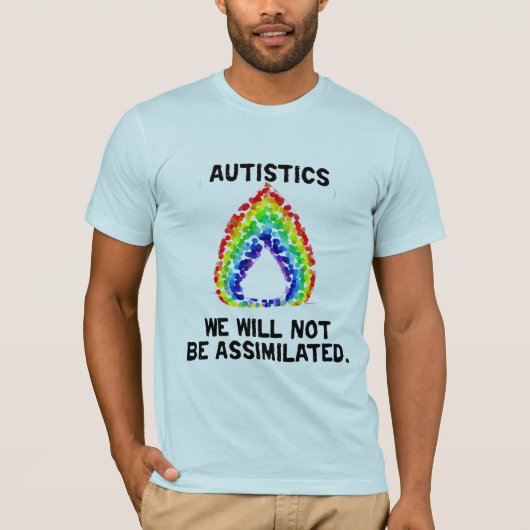 We worden niet geassimileerd t-shirt (Voorkant)
