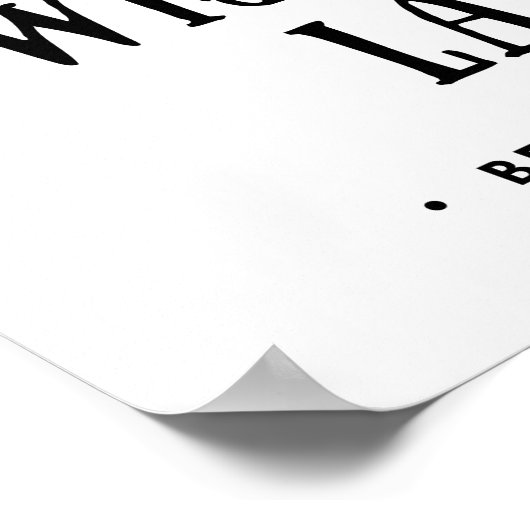 We worden te vroeg oud en te laat wijs poster (Hoek)