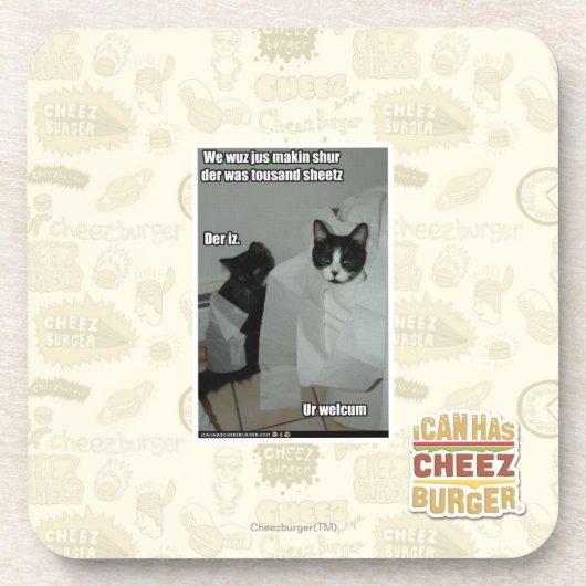 We wuz jus makin sur drankjes onderzetter (Voorkant)