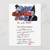 We xxxxxen Groot-Brittannië, ik ben dom Briefkaart (Voorkant)