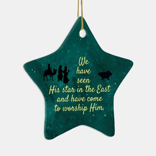 We zagen de ster keramisch ornament (Rechts)