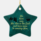 We zagen de ster keramisch ornament (Voorkant)