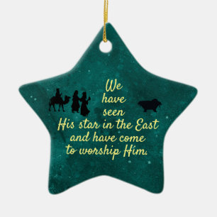 We zagen de ster keramisch ornament