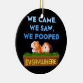 We zagen Guinee papavers van papaver. Keramisch Ornament (Rechts)