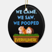 We zagen Guinee papavers van papaver. Keramisch Ornament (Links)