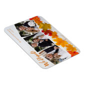 We zagen Herfst Leaf Wedding Announding Foto Magneet (Rechterzijde)