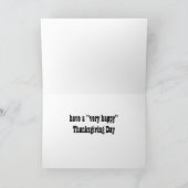 WE ZEGGEN: "EEN GELUKKIGE THANKSGIVING-DAG" FEESTDAGEN KAART (Binnen)