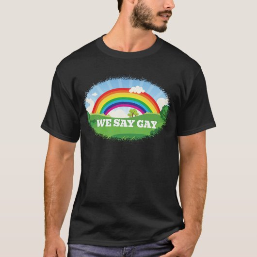 We zeggen Gay Pride Parade Rainbow Florida T-shirt (Voorkant)