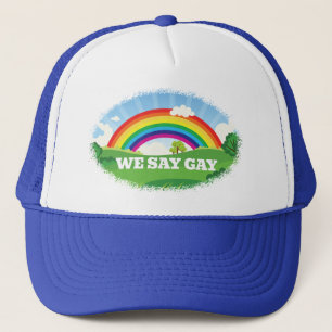 We zeggen Gay Pride Parade Rainbow Florida Trucker Pet