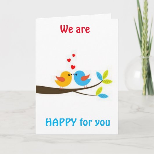 WE ZEGGEN "GEFELICITEERD" & WE ZULLEN JE MISLOPEN! KAART (Voorkant)
