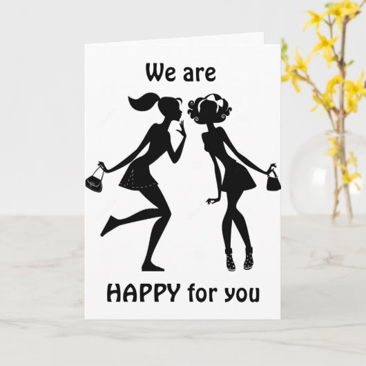 WE ZEGGEN "GEFELICITEERD" & WE ZULLEN JE MISLOPEN! KAART (Gele Bloem)