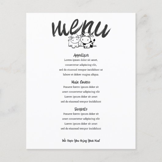 We zeiden dat ik gepersonaliseerde Koe thema bruil (Voorkant)