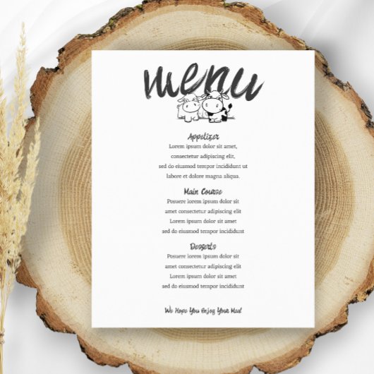 We zeiden dat ik gepersonaliseerde Koe thema bruil