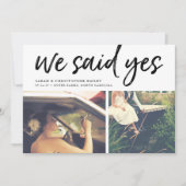 We zeiden ja | Aankondiging van het fotoweddenscha (Voorkant)