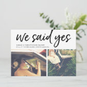 We zeiden ja | Aankondiging van het fotoweddenscha (Staand voorkant)