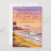 We zeiden ja - Boho Beach California & Wedding Kaart (Voorkant)
