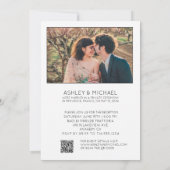 We zeiden ja elegante QR code ontvangst alleen 2 f Kaart (Achterkant)