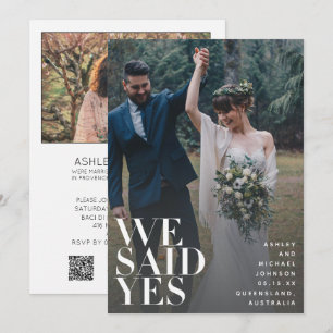 We zeiden ja elegante QR code ontvangst alleen 2 f Kaart