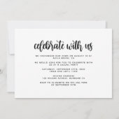 We zeiden ja Elopement Party Aankondiging (Achterkant)