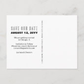 We zeiden Ja Foto Bruiloft Save the Date Briefkaar Aankondigingskaart (Achterkant)