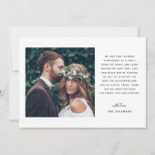 We zeiden ja Modern Script Weddenschap Multi Foto Aankondiging (Achterkant)