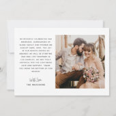 We Zeiden Ja Moderne Trouwdag Meerdere Foto's Aankondiging (Achterkant)