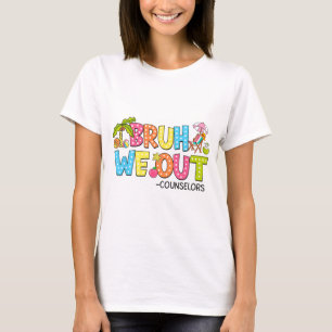 We zetten adviseurs uit de laatste schooldag t-shirt