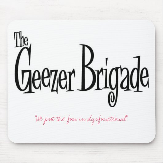 "We zetten de lol in disfunctioneel" Muismat (Voorkant)