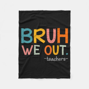 We zetten leraren uit laatste dag van de school gr fleece deken