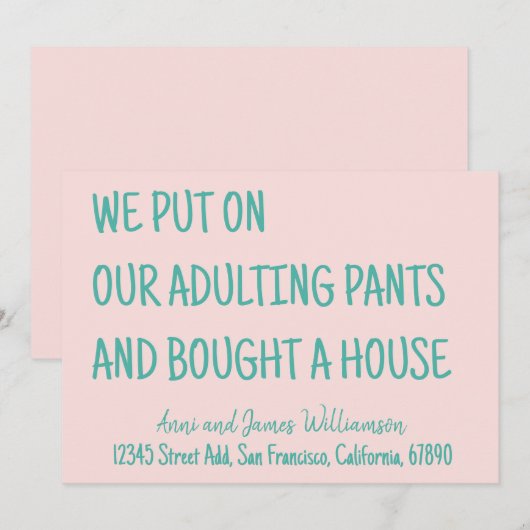 We zetten onze volwassen mieren aan en kochten een aankondiging (Voorkant / Achterkant)