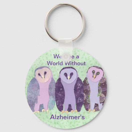 We zien een wereld zonder Alzheimer Sleutelhanger (Voorkant)