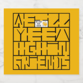 We zien elkaar weer, vrienden bier etiket (Enkel label)