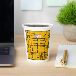 We zien elkaar weer, vrienden papieren bekers