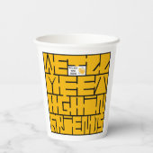 We zien elkaar weer, vrienden papieren bekers (Achterkant)