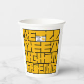 We zien elkaar weer, vrienden papieren bekers (Voorkant)