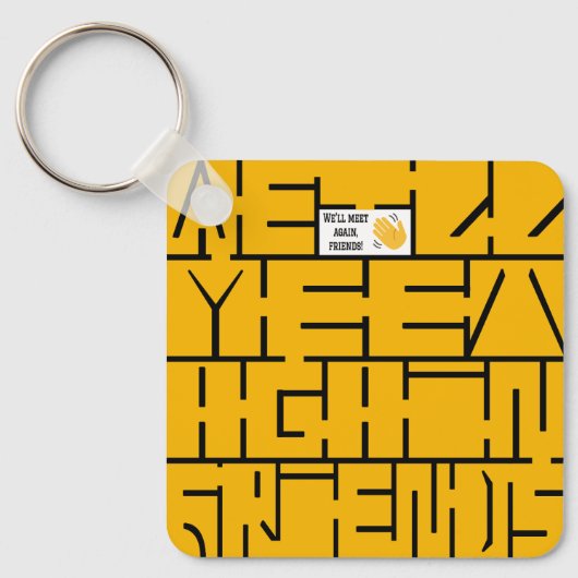 We zien elkaar weer, vrienden sleutelhanger (Voorkant)