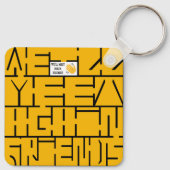 We zien elkaar weer, vrienden sleutelhanger (Achterkant)